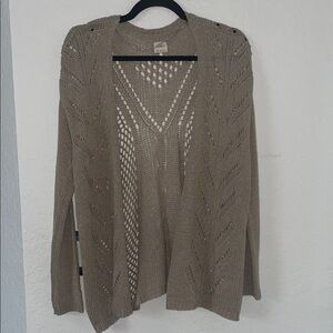 O'Neill Women's Taupe Cardigan Sweater
